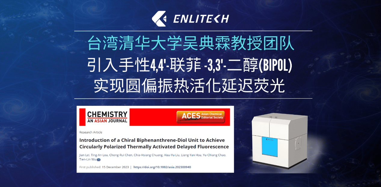 台湾清华大学吴典霖教授团队：引入手性4,4'-联菲 -3,3'-二醇(BIPOL) 实现圆偏振热活化延迟荧光(簡中圖)